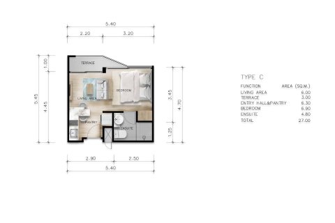 Studio à Rawai, Thaïlande № 166806 - photo 20