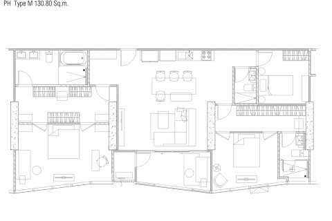 Penthouse à Pattaya, Thaïlande 3 chambres № 165022 - photo 12