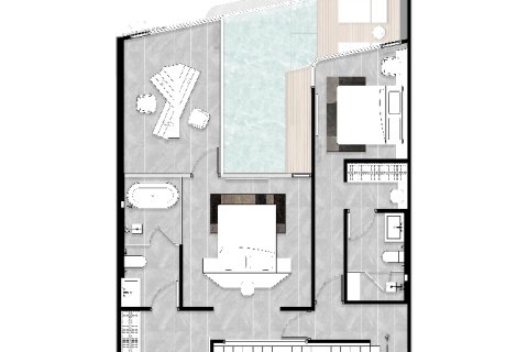 Дуплекс в Камале, Таиланд с 3 спальнями  № 165025 - фото 23