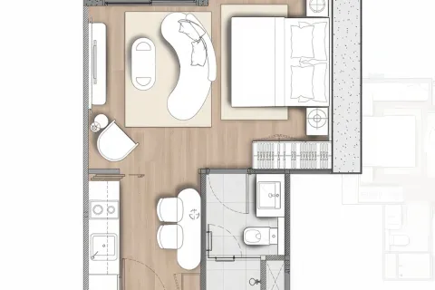 Appartement à Pattaya, Thaïlande 1 chambre № 155582 - photo 3