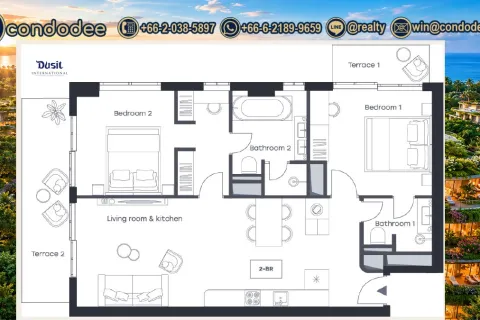 Condo à Bangkok, Thaïlande, 2 chambres № 201883 - photo 8