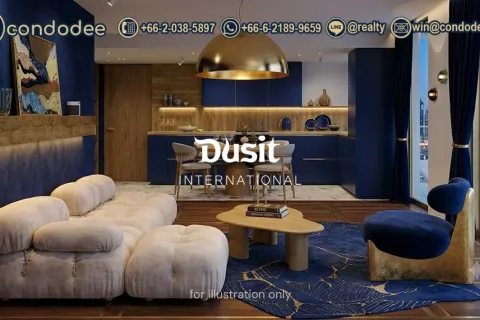 Condo à Bangkok, Thaïlande, 2 chambres № 201882