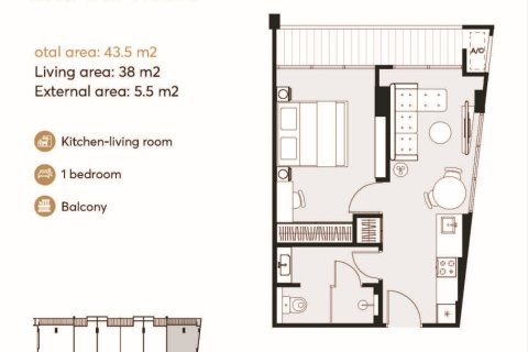 Eigentumswohnung in Rawai, Thailand, 1 Schlafzimmer № 222383 - Foto 14