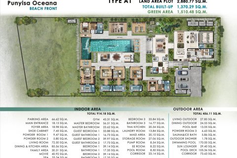 Villa in Mai Khao, Thailand 6 Schlafzimmer № 222377 - Foto 16