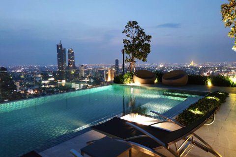 Studio dans le Condo à Bang Rak, Bangkok, Thaïlande  № 136580 - photo 14