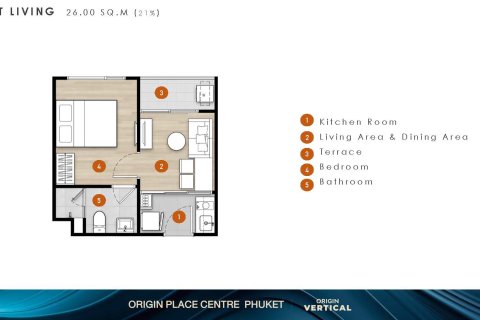 Condo in Phuket, Thailand, 1 bedroom  № 203639 - photo 8