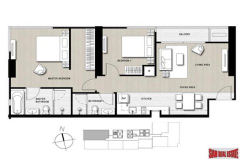 Apartment in Bangkok, Thailand 2 bedrooms № 194161 - photo 2