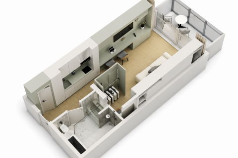 Студия в Банг Тао, Таиланд № 174014 - фото 12