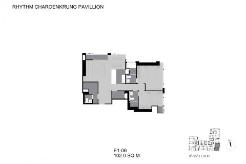 Кондоминиум с 2 спальнями в Бангкоке, Таиланд № 166918 - фото 7