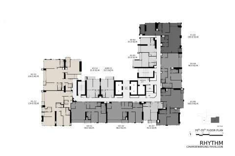 Condo à Bangkok, Thaïlande, 2 chambres  № 166919 - photo 8
