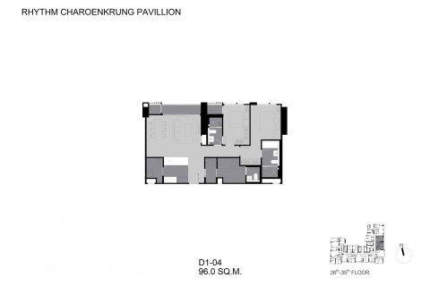 Condo à Bangkok, Thaïlande, 2 chambres  № 166919 - photo 7