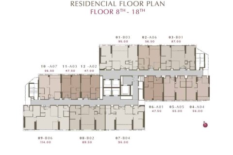 Condo à Bangkok, Thaïlande, 1 chambre  № 166923 - photo 14