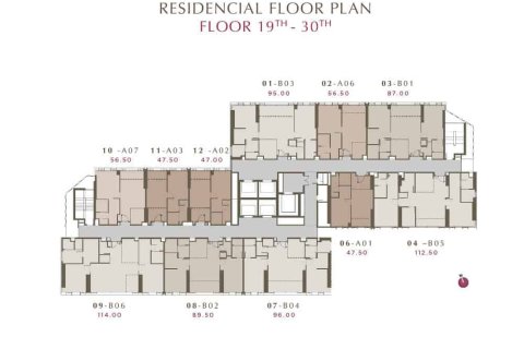 Condo à Bangkok, Thaïlande, 2 chambres № 166921 - photo 14