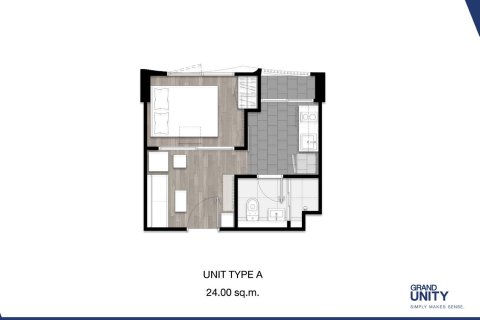 Condo à Bangkok, Thaïlande, 1 chambre  № 203602 - photo 15