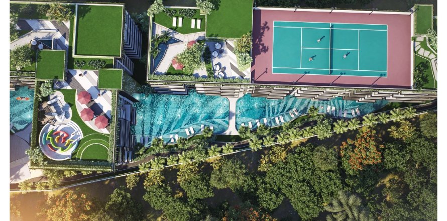 Кондоминиум с 2 спальнями в Паттайе, Таиланд № 170083