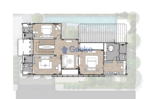 บ้านในพัทยา, ประเทศไทย 4 ห้องนอน № 196031 - รูปถ่าย 27