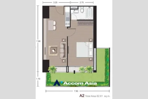 Eigentumswohnung in Watthana, Bangkok, Thailand, 1 Schlafzimmer  № 218586 - Foto 27