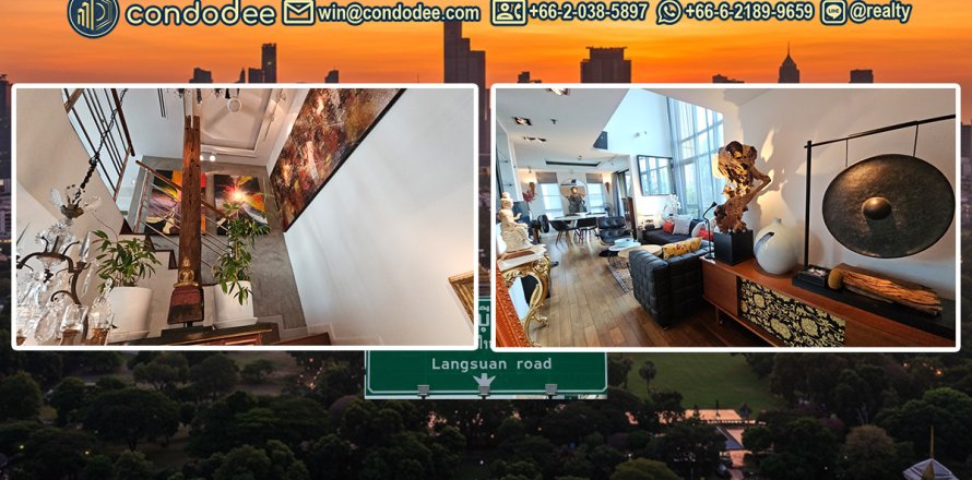 Condo à Pathum Wan, Bangkok, Thaïlande, 3 chambres № 201199