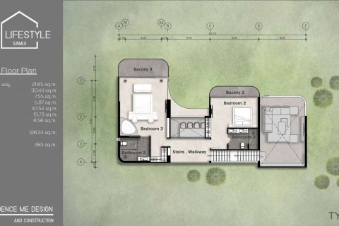 Вилла в Самуи, Таиланд с 3 спальнями № 166090 - фото 12