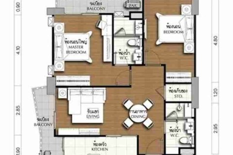 Condo in Thonburi, Bangkok, Thailand, 2 bedrooms № 183404 - photo 4