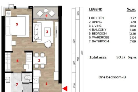 Condo in Bang Tao, Thailand, 1 bedroom  № 166732 - photo 9