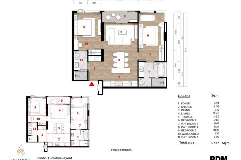 Condo à Bang Tao, Thaïlande, 2 chambres  № 166731 - photo 10