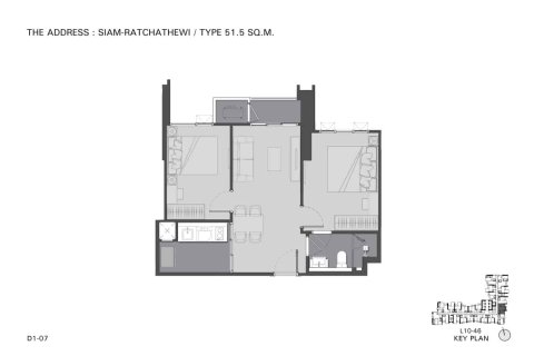 Condo à Bangkok, Thaïlande, 2 chambres № 166734 - photo 13