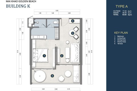 Appartement à Phuket, Thaïlande 1 chambre № 165295 - photo 10