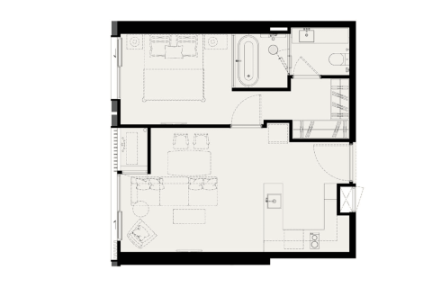Studio dans le Condo à Bang Rak, Bangkok, Thaïlande  № 173563 - photo 2