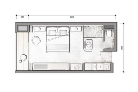 Студия в кондо в Кату, Таиланд № 156065 - фото 4