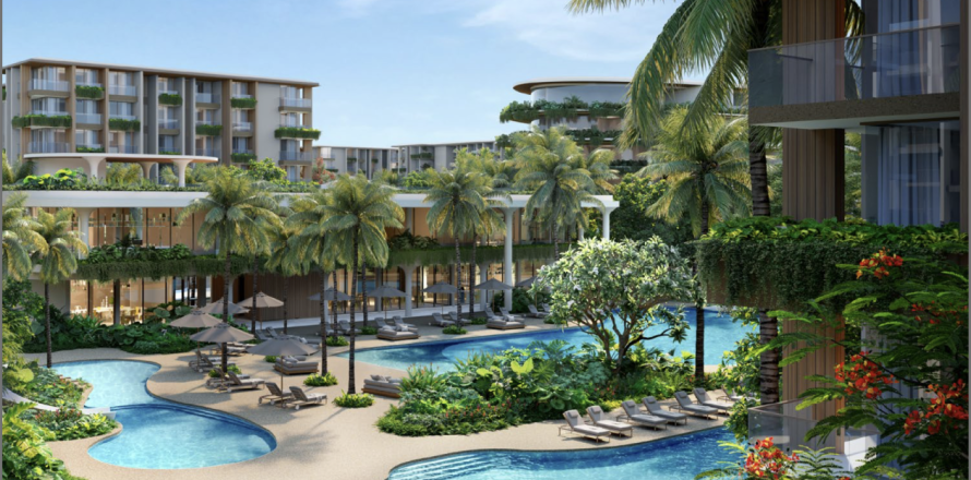 Condo à Bang Tao, Thaïlande, 1 chambre  № 153889