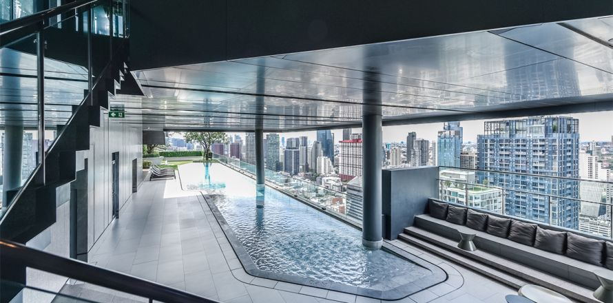 Condo à Bangkok, Thaïlande, 1 chambre № 185485