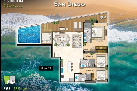 Condo in Pattaya, Thailand, 3 bedrooms  № 165134 - photo 15