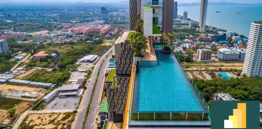 Condominio de 1 dormitorio en Jomtien Beach, Pattaya, Tailandia № 211124