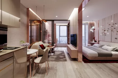 Кондоминиум с 2 спальнями в Суан Луанге, Бангкок, Таиланд № 140297 - фото 4