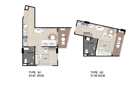 Condo à Phuket, Thaïlande, 1 chambre  № 165285 - photo 17