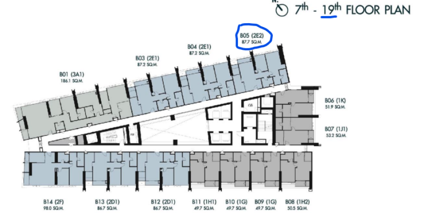 Кондоминиум с 2 спальнями в Дусите, Бангкок, Таиланд № 173302