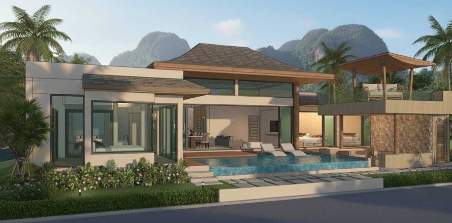 Вилла в Краби, Таиланд с 3 спальнями  № 167874