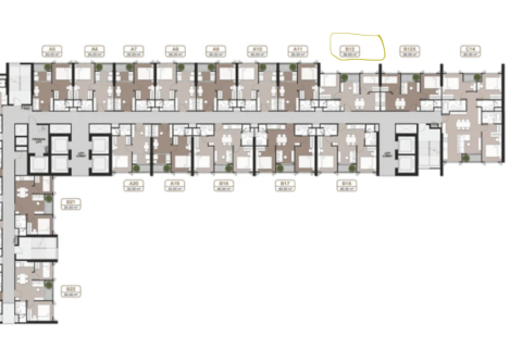 Студия в кондо в Дин Даенге, Бангкок, Таиланд № 159227