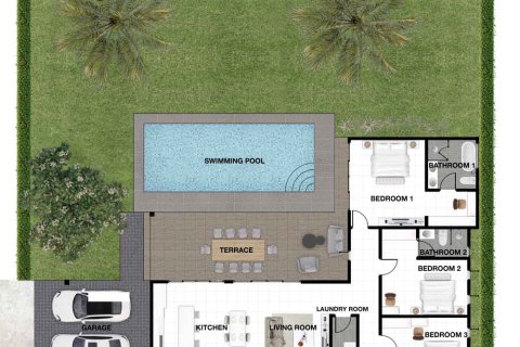 Villa in Hua Hin, Thailand 3 Schlafzimmer № 221778 - Foto 25
