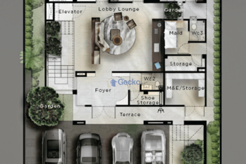 บ้านในพัทยา, ประเทศไทย 5 ห้องนอน № 196170 - รูปถ่าย 13