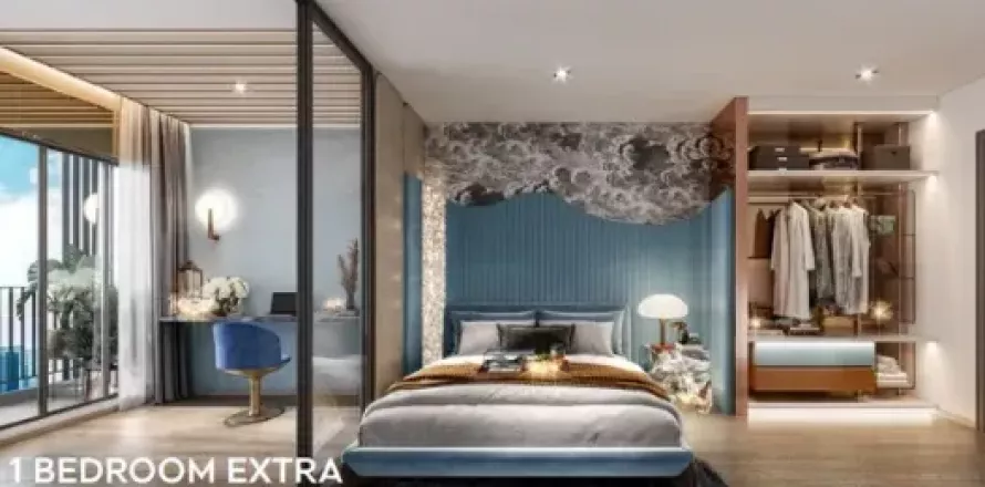 Studio in the Condo in Din Daeng, Bangkok, Thailand  № 136959