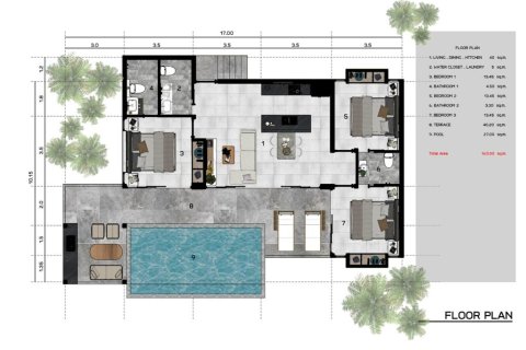 Villa in Ko Samui, Thailand 3 bedrooms № 180028 - photo 16
