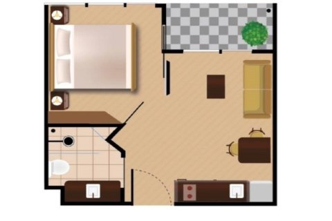 Condo in Pattaya, Thailand, 1 bedroom № 205461 - photo 2