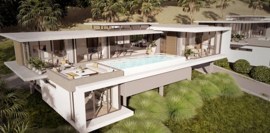 Вилла в Сураттхани, Таиланд с 4 спальнями  № 114286