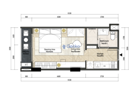Eigentumswohnung in Pattaya, Thailand, 1 Schlafzimmer  № 220442 - Foto 7