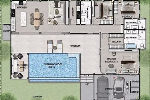 Villa in Pran Buri, Thailand 3 Schlafzimmer № 222703 - Foto 19
