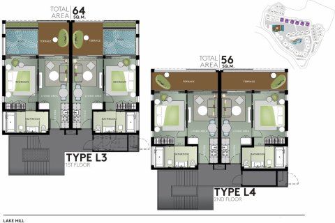 Wohnung in Kamala, Thailand 1 Schlafzimmer № 223399 - Foto 6
