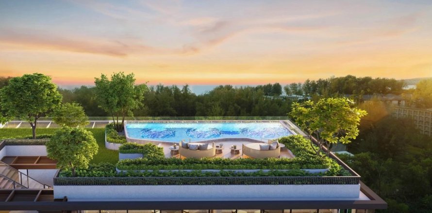 Квартира в Пхукете, Таиланд с 2 комнатами  № 150558