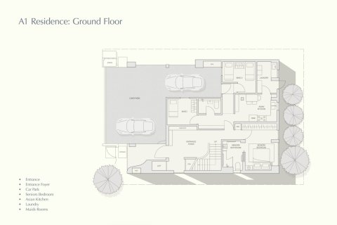Villa in Bangkok, Thailand 4 Schlafzimmer № 222475 - Foto 19